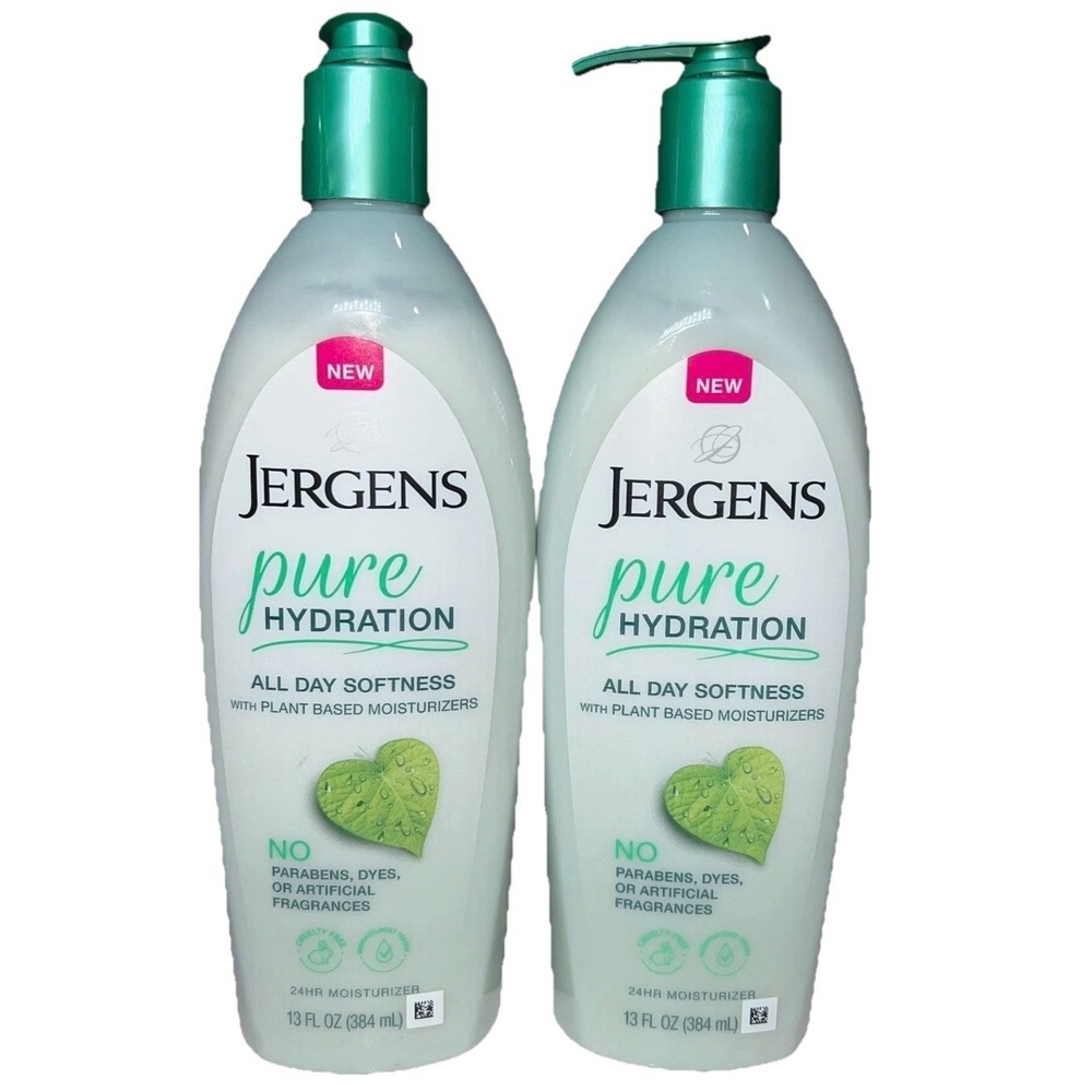 Jergens Pure Hydration Lotion 13 fl oz Plant Based Moisturizers New Sealed 2x